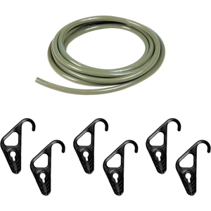 THE BETTER BUNGEE BUNGEE KIT - 10 FT. X 5/16" CORDS & 6 ADJUSTABLE HOOKS - GREEN by Our Remedy LLC