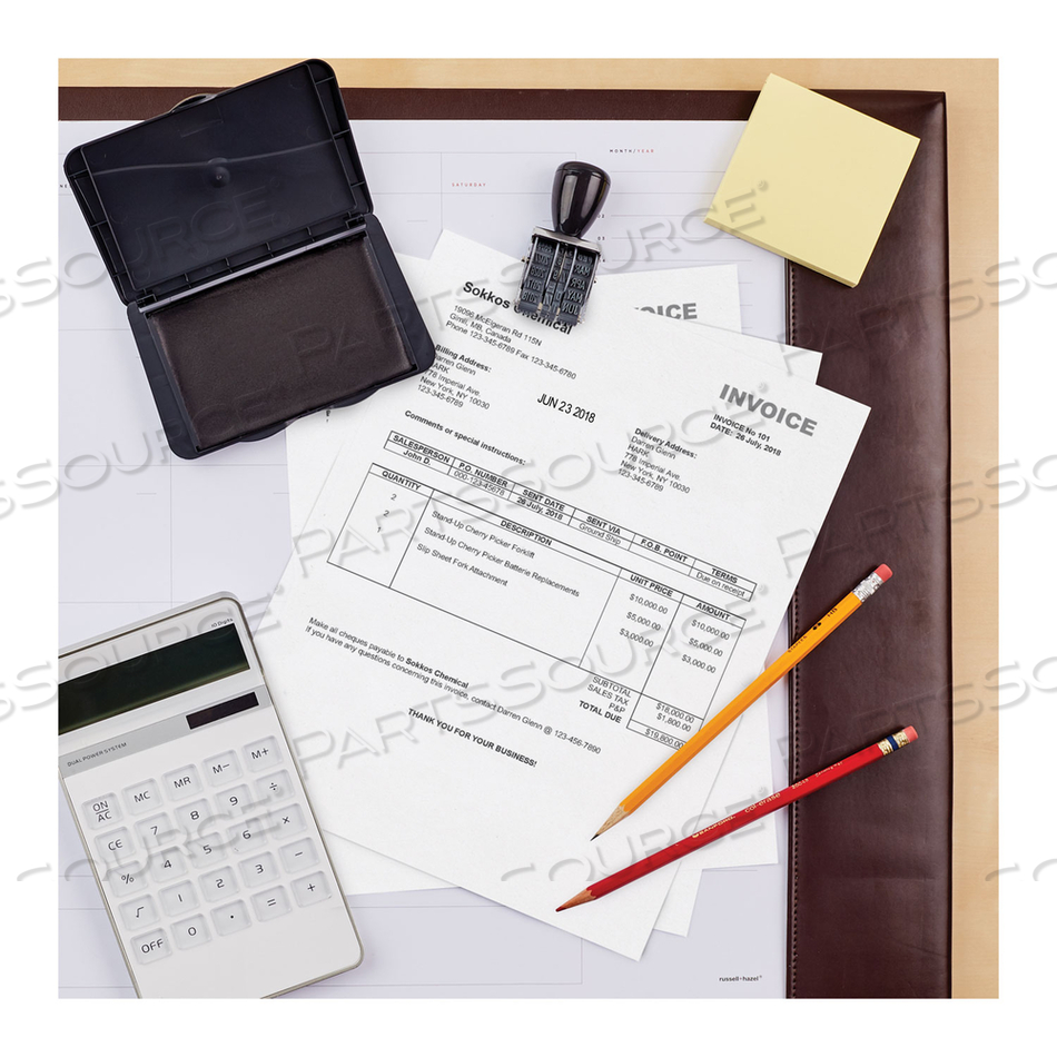 PRE-INKED MICROPORE STAMP PAD, 4.25" X 2.75", BLACK by Carter's