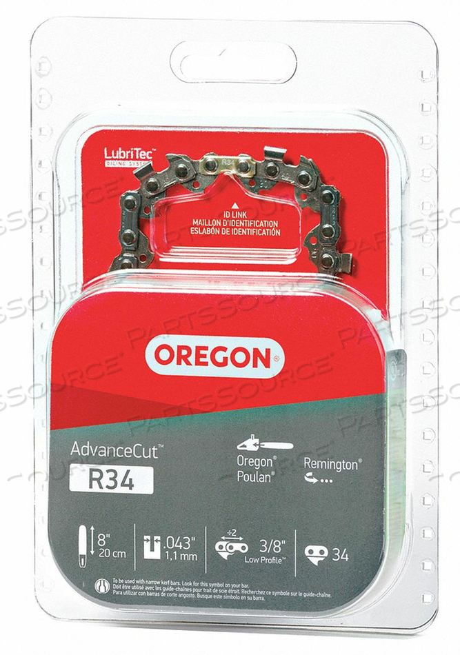 SAW CHAIN 8 IN. .043 IN. 3/8 IN PITCH by Oregon SAW CHAIN 8 IN. .043 IN. 3/8 IN PITCH by Oregon