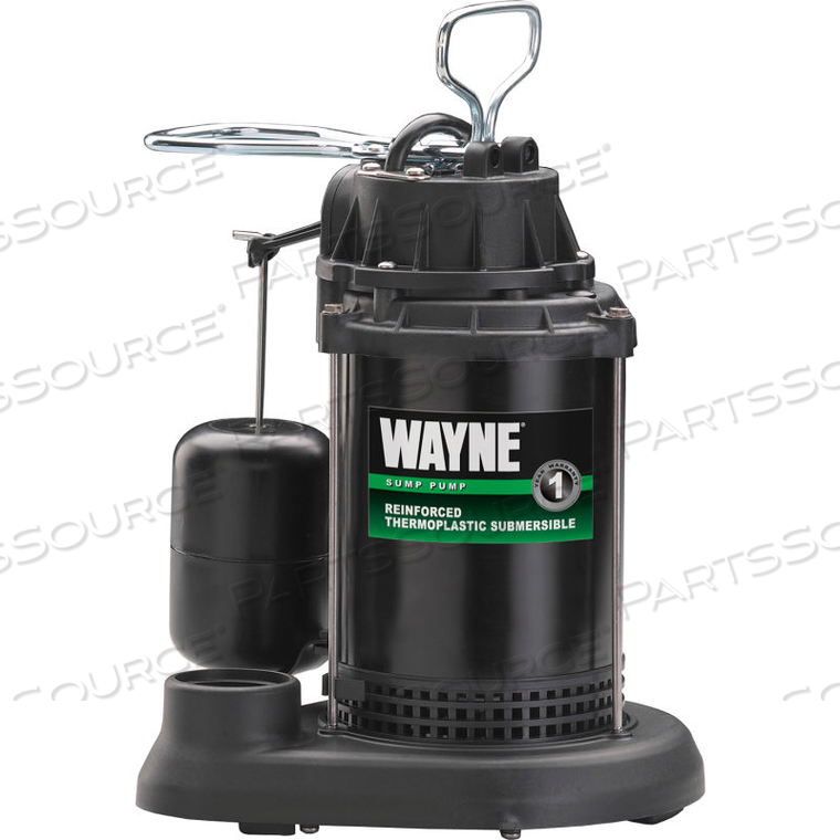 SUBMERSIBLE SUMP PUMP, 1/3 HORSEPOWER 