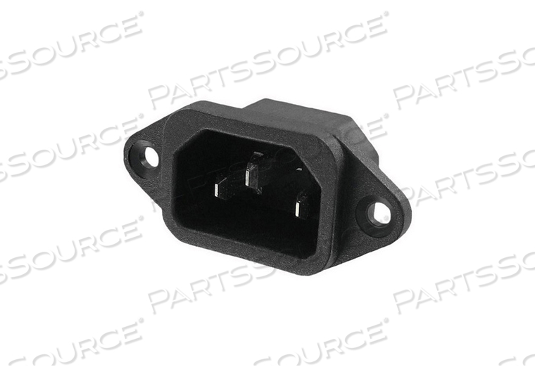 INLET, AC POWER, 15A CURRENT RATING, 250VAC VOLTAGE RATING by Qualtek Electronics Corp INLET, AC POWER, 15A CURRENT RATING, 250VAC VOLTAGE RATING by Qualtek Electronics Corp