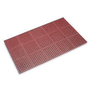 SAFEWALK HEAVY-DUTY ANTI-FATIGUE DRAINAGE MAT, GREASE-PROOF, 36 X 60, TERRA COTTA by Crown