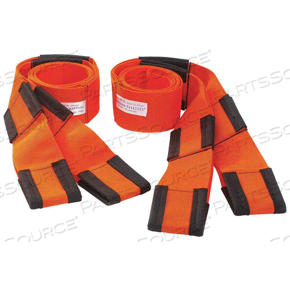 LIFTING STRAPS, 800 LB MAX LOAD CAPACITY, 3 IN STRAP WD, 112 IN OVERALL LG, 1 PR by Approved Vendor