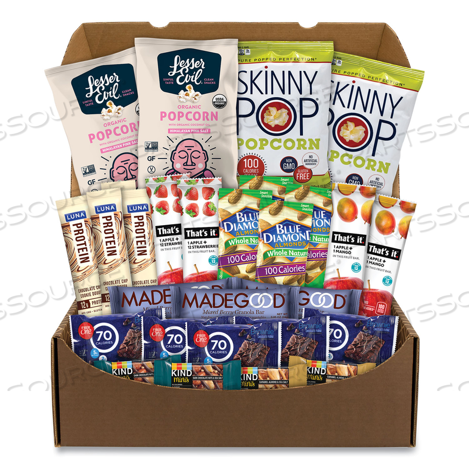 LOW CALORIES SNACK BOX, 28 ASSORTED SNACKS 