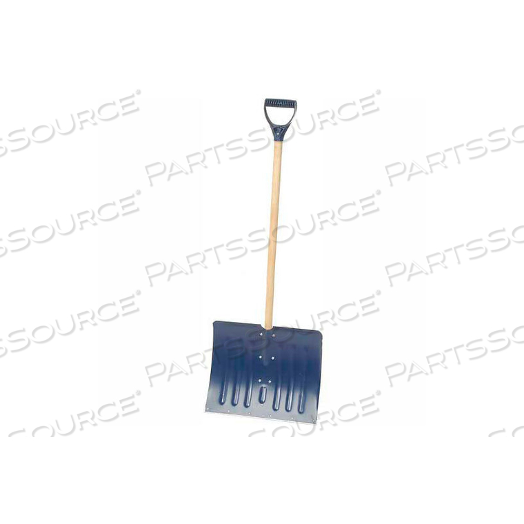 UNION TOOLS 18" ALUMINUM BLADE COMBO SNOW SHOVEL W/ WOOD D-GRIP HANDLE by Union Tools