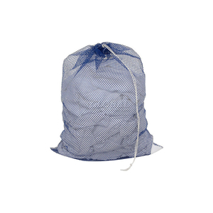 MESH BAG W/ DRAWSTRING CLOSURE, BLUE, 30X40, HEAVY WEIGHT by H.G. Maybeck Company