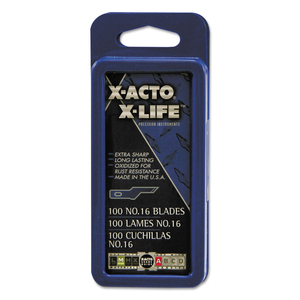 NO. 16 BULK PACK BLADES FOR X-ACTO KNIVES, 100/BOX by X-Acto