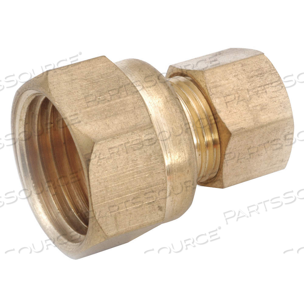 FEMALE COUPLING, BRASS, COMPRESSION X FNPT, 1/8 IN PIPE SIZE, FOR 3/16 IN TUBE OD by Approved Vendor
