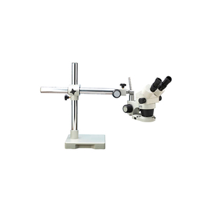 LX MICROSCOPES BY UNITRON SYSTEM 250-FL BINOCULAR MICROSCOPE, SINGLE BOOM STAND, 6.5X-45X by Unitron