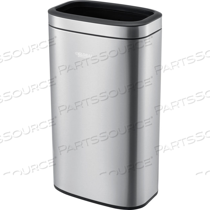 STAINLESS STEEL SLIM OPEN TOP RECEPTACLE - 8 GALLON by Approved Vendor STAINLESS STEEL SLIM OPEN TOP RECEPTACLE - 8 GALLON by Approved Vendor