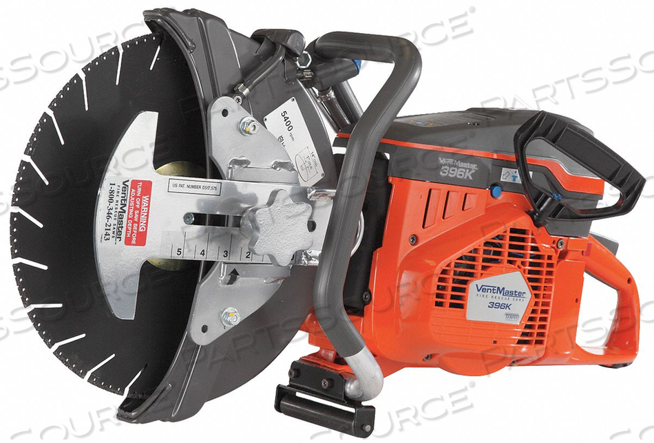 CONCRETE SAW WET/DRY 6.4 HP 4725 RPM by Tempest Technology Corporation