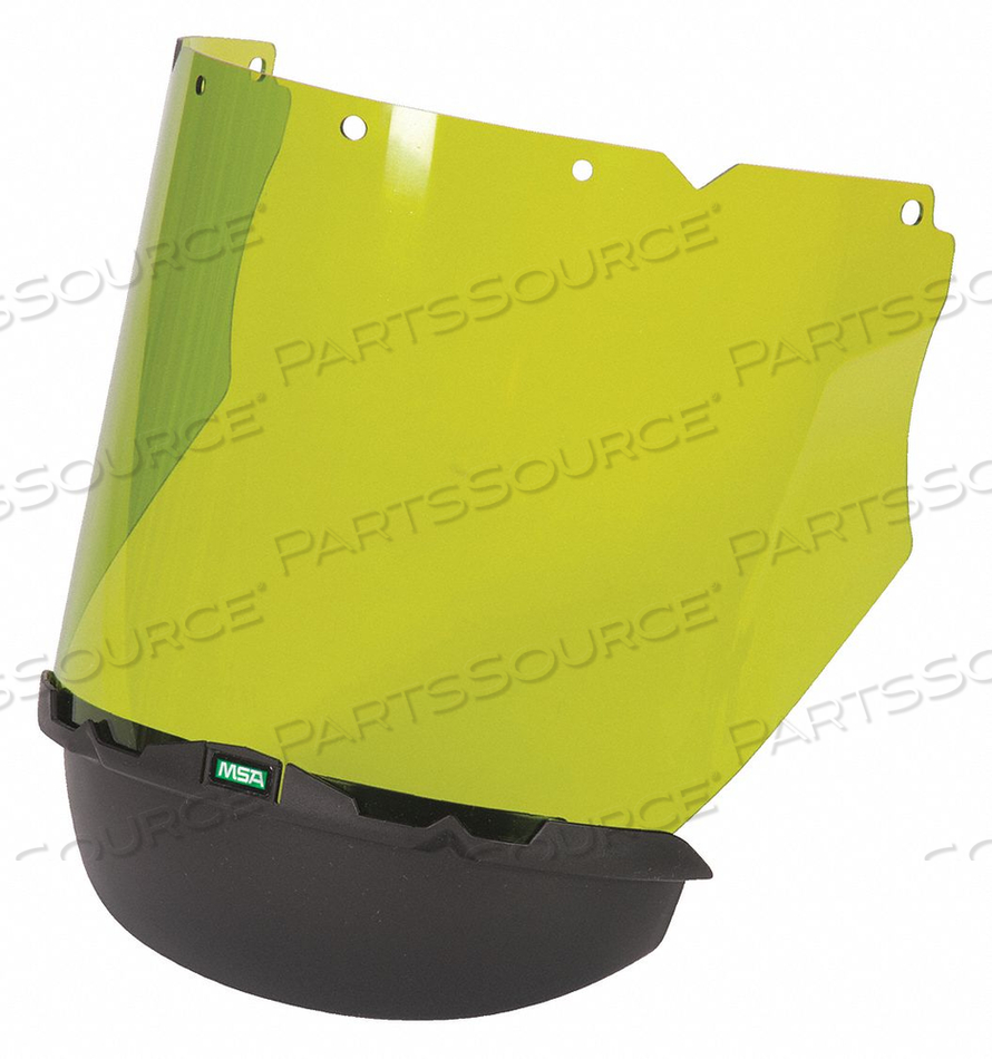 V-GARD VISOR,PC,ARC-RATED SP TINT,MOLDED, 8"WX17.25"LX.065"H,USE WITH CHIN PROTECTOR by MSA Safety Sales, LLC