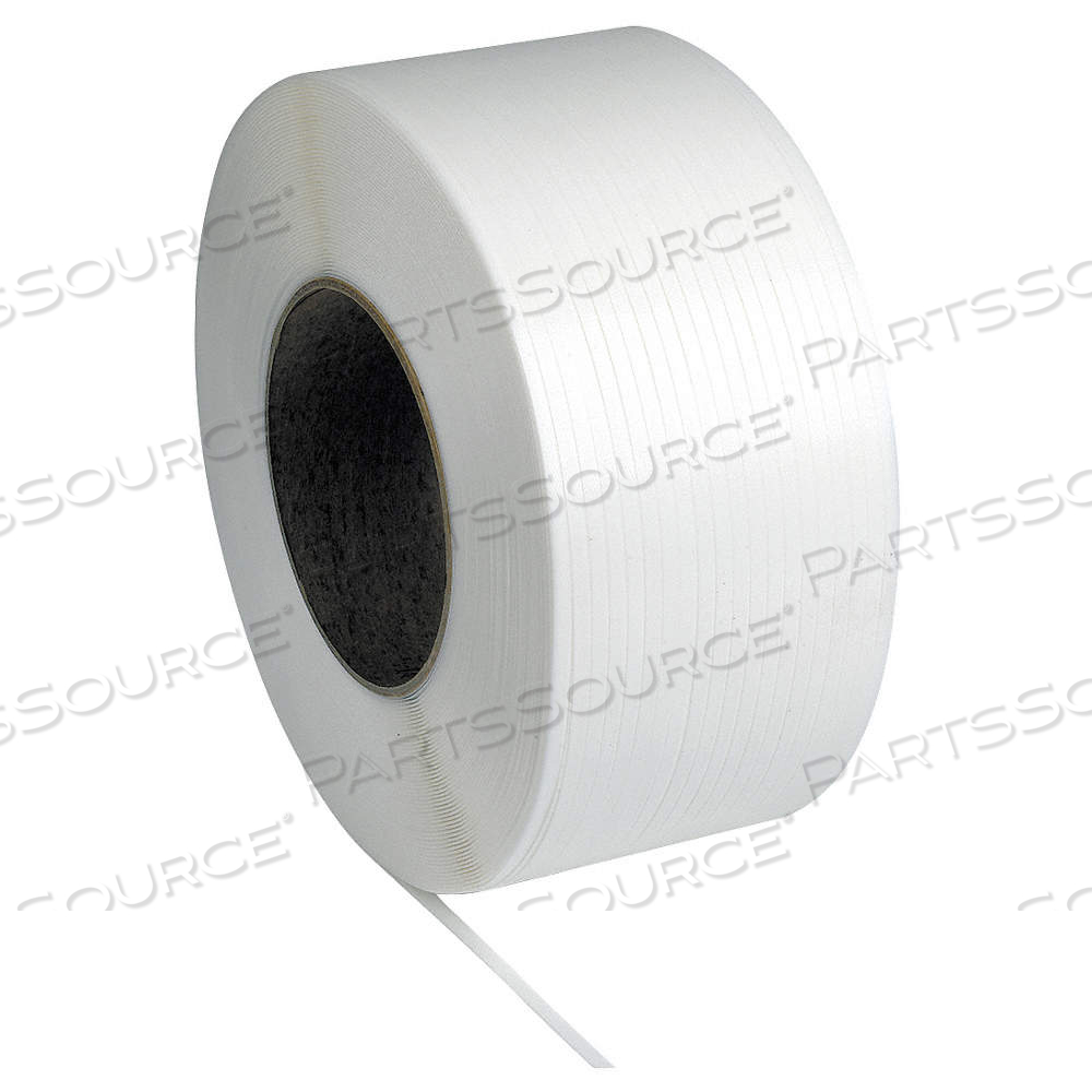 PLASTIC STRAPPING, 1/4 IN STRAPPING WD, 0.024 IN THICK, 200 LB BREAK STRENGTH, 18,000 FT OVERALL LG by Approved Vendor PLASTIC STRAPPING, 1/4 IN STRAPPING WD, 0.024 IN THICK, 200 LB BREAK STRENGTH, 18,000 FT OVERALL LG by Approved Vendor