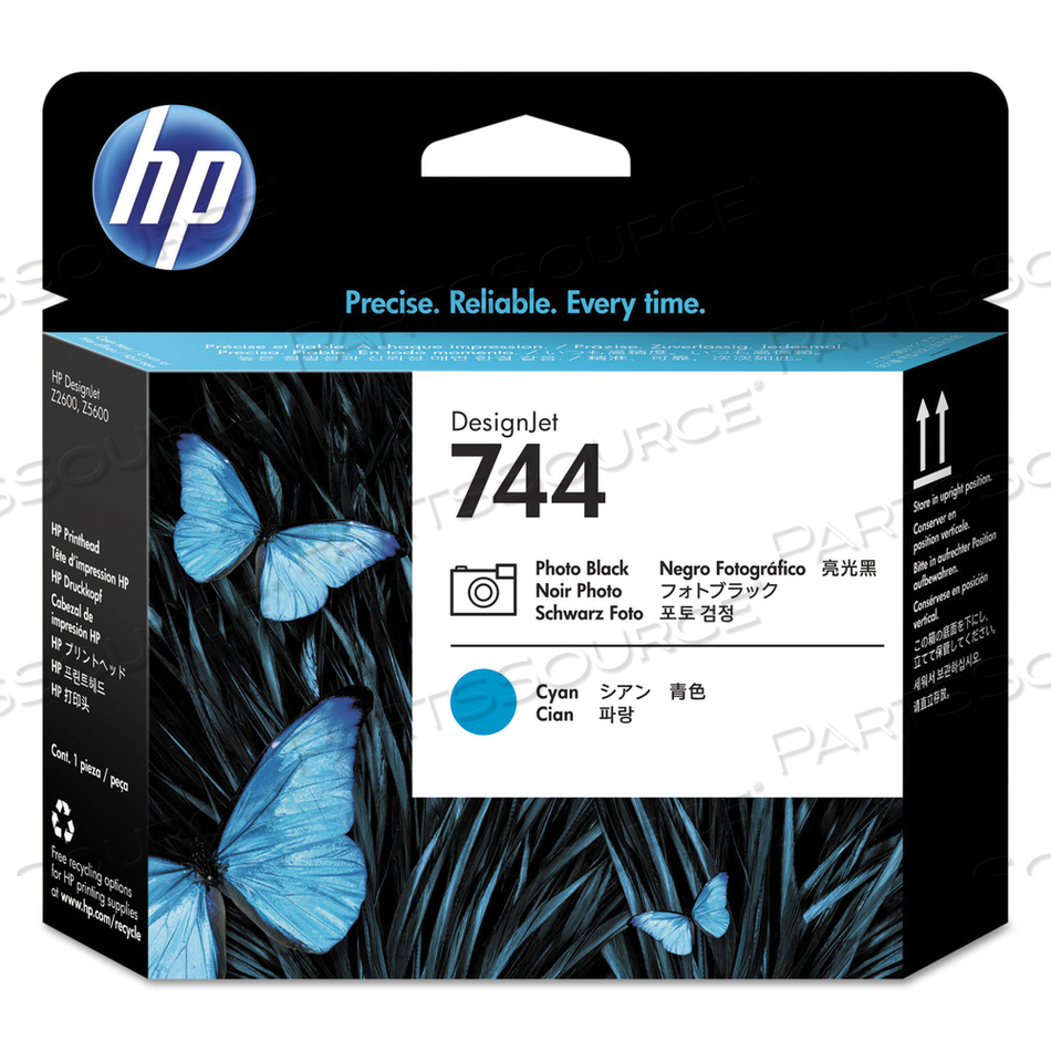 HP 744, (F9J86A) CYAN/PHOTO BLACK PRINTHEAD by HP (Hewlett-Packard)