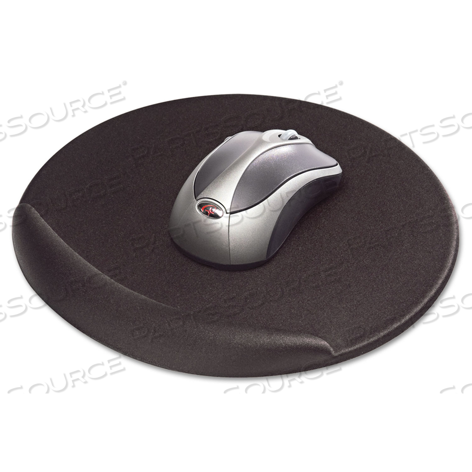 VISCOFLEX OVAL MOUSE PAD, 8" DIA., BLACK 