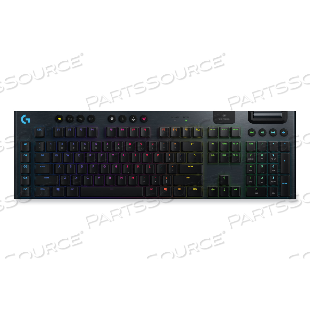 G915 LIGHTSPEED WIRELESS RGB MECHANICAL GAMING KEYBOARD, LINEAR SWITCH, BLACK 