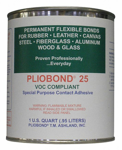 VOC COMPLIANT ADHESIVE 25LV 1 QT. by Pliobond