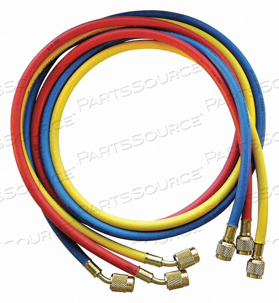 MANIFOLD HOSE SET 60 IN RED YELLOW BLUE by JB Industries MANIFOLD HOSE SET 60 IN RED YELLOW BLUE by JB Industries