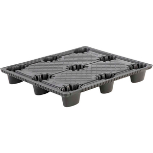 NESTABLE THERMOFORMED PLASTIC INDUSTRIAL PALLET 48" X 40", 2,500 LB FORK CAPACITY by Nelson