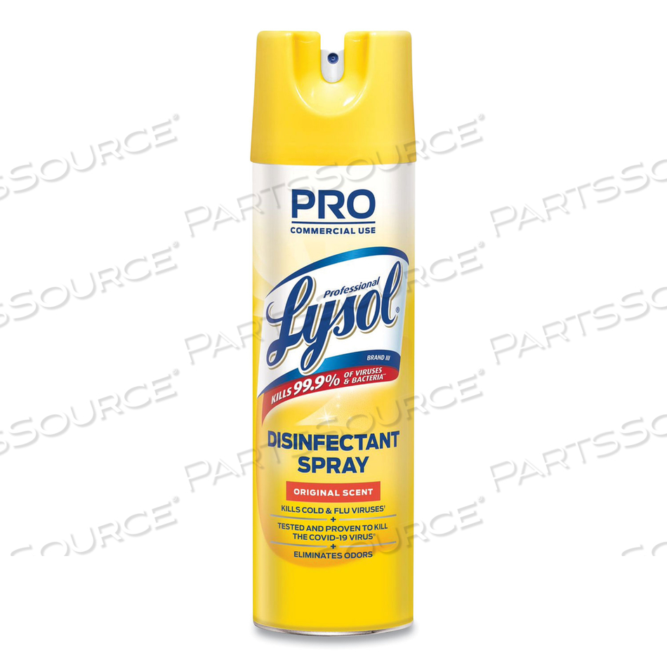DISINFECTANT SPRAY, ORIGINAL SCENT, 19 OZ AEROSOL SPRAY by Lysol