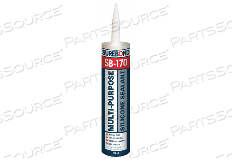 RTV SILICONE SEALANT CLEAR 10.3 OZ. by Surebond