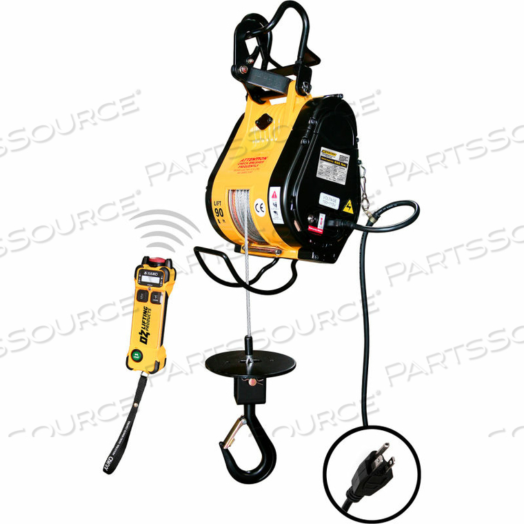 OBHW600 Oz Lifting Products WIRELESS ELECTRIC BUILDERS HOIST, 53 FPM