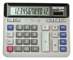 DESKTOP CALCULATOR BASIC 6IN.LX7-1/2IN.W by Victor Technology, LLC DESKTOP CALCULATOR BASIC 6IN.LX7-1/2IN.W by Victor Technology, LLC
