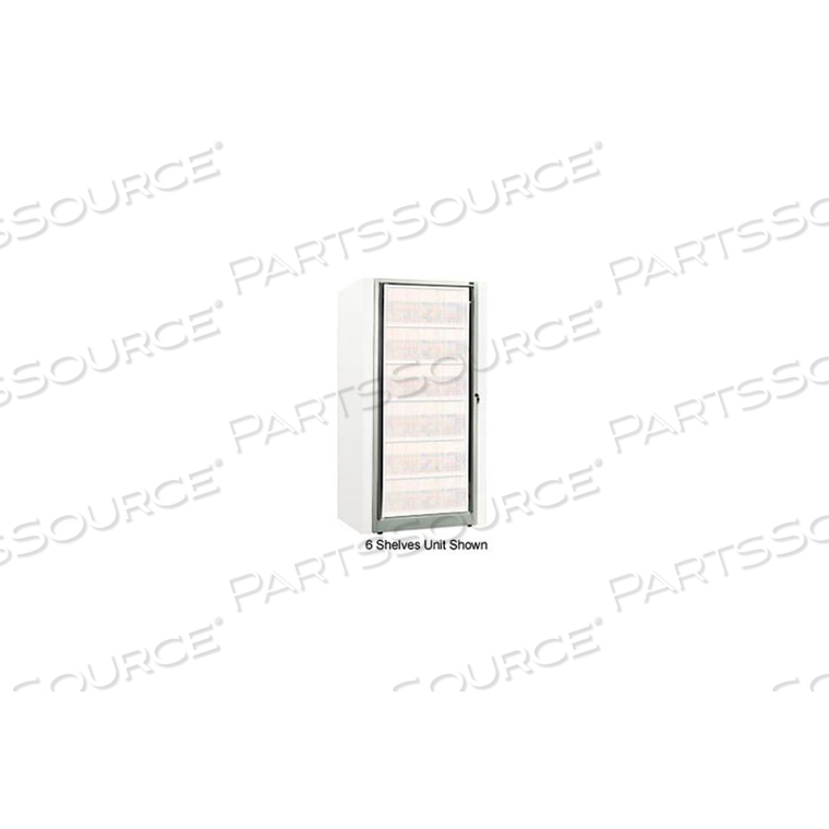 ROTARY FILE CABINET COMPONENTS, BASE ADDER UNIT, LETTER, 4-HIGH, LIGHT GRAY by Datum Filing