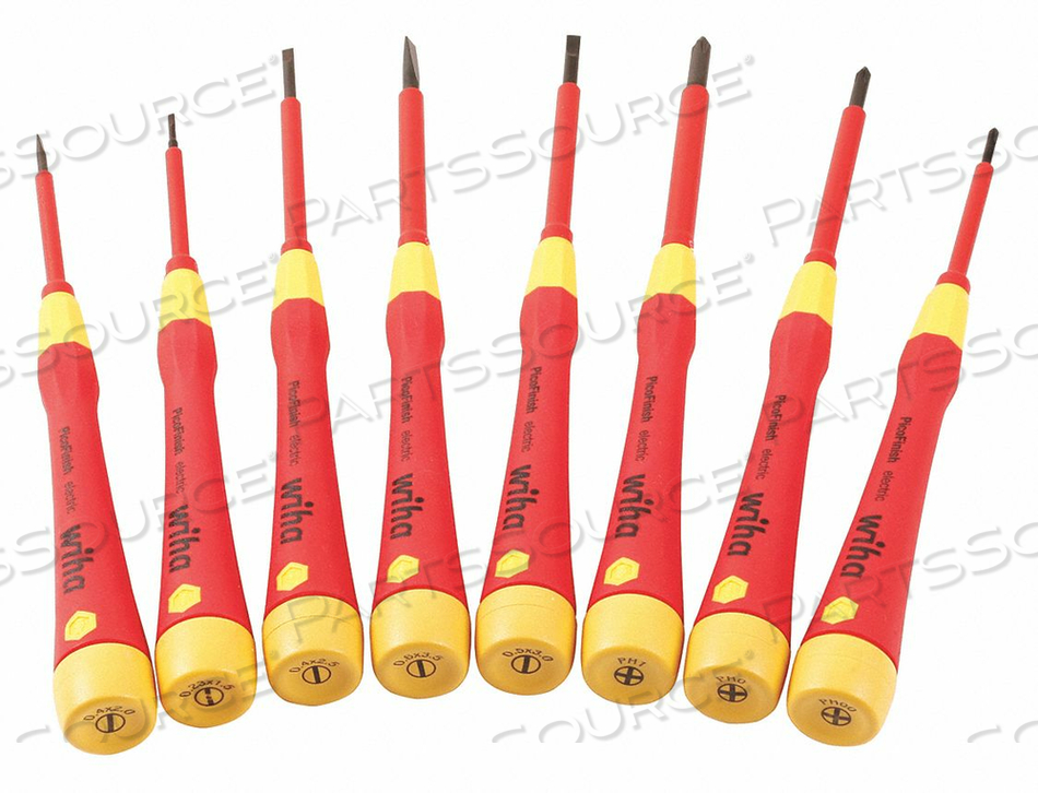 8 PIECE INSULATED PICOFINISH PRECISION SCREWDRIVER SET by Wiha Tools