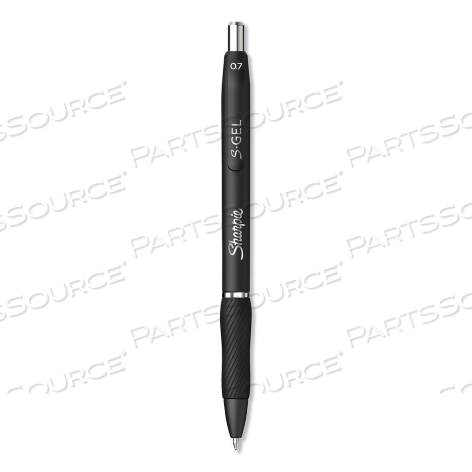 S-GEL HIGH-PERFORMANCE GEL PEN, RETRACTABLE, MEDIUM 0.7 MM, BLACK INK, BLACK BARREL by Sharpie S-GEL HIGH-PERFORMANCE GEL PEN, RETRACTABLE, MEDIUM 0.7 MM, BLACK INK, BLACK BARREL by Sharpie