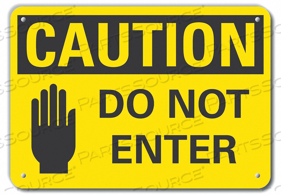 CAUTION SIGN DO NOT ENTER 7 X10 by Lyle Signs Inc. CAUTION SIGN DO NOT ENTER 7 X10 by Lyle Signs Inc.