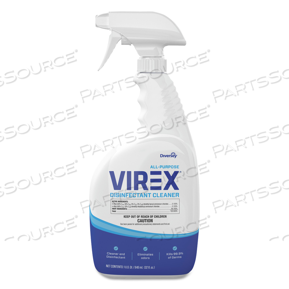 VIREX ALL-PURPOSE DISINFECTANT CLEANER, CITRUS SCENT, 32 OZ SPRAY BOTTLE by Diversey
