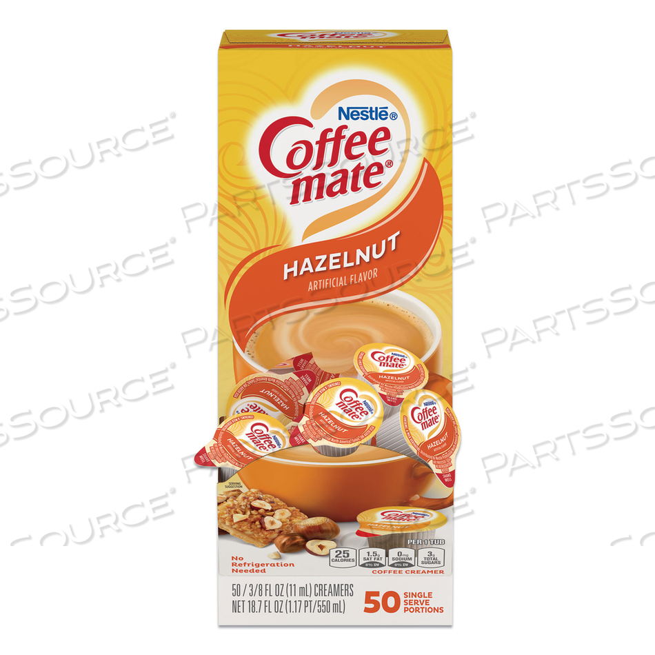 LIQUID COFFEE CREAMER, HAZELNUT, 0.38 OZ MINI CUPS by Coffee-Mate