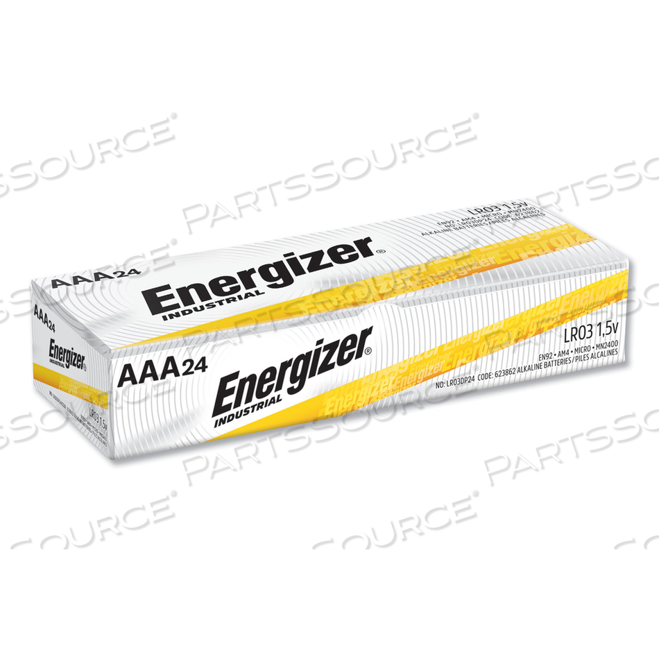 BATTERY, INDUSTRIAL, AAA, ALKALINE, 1.5V, 1200 MAH by Energizer