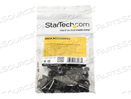 MOUNT SERVER, TELECOM AND A/V EQUIPMENT WITH THESE HIGH QUALITY RACK MOUNT SCREW by StarTech.com Ltd.