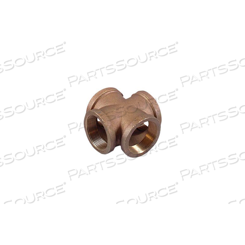 BRASS 125 LB LEAD FREE FITTING 1-1/2" CROSS NPT FEMALE by Merit Brass Company BRASS 125 LB LEAD FREE FITTING 1-1/2" CROSS NPT FEMALE by Merit Brass Company