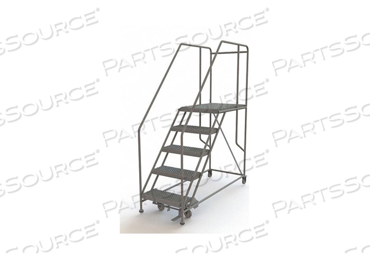 MOBILE 5 STEP STEEL 24"W X 36"L WORK PLATFORM LADDER - 800 LB. CAPACITY by Tri-Arc