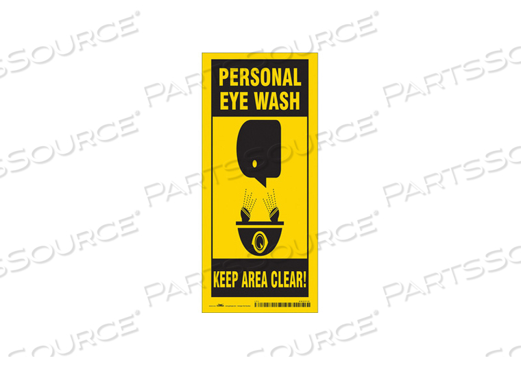 FIRST AID SIGN 8 W 18 H 0.004 THICKNESS 