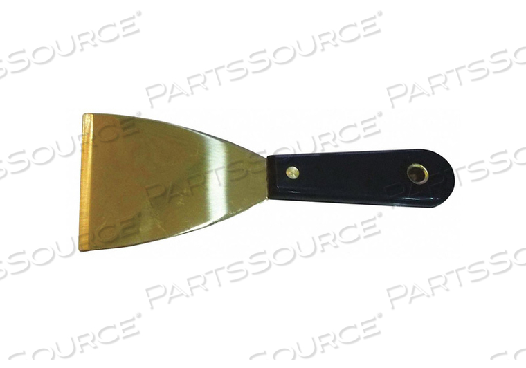 SCRAPER, BLADE EDGE TYPE BEVEL/OFFSET END, BLADE FLEXIBILITY STIFF, BLADE LENGTH 3 7/8 IN, BLADE MATERIAL BRASS, BLADE SHAPE TAPERED, BLADE by Westward SCRAPER, BLADE EDGE TYPE BEVEL/OFFSET END, BLADE FLEXIBILITY STIFF, BLADE LENGTH 3 7/8 IN, BLADE MATERIAL BRASS, BLADE SHAPE TAPERED, BLADE by Westward