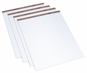 EASEL PAD 1 IN SQ 27 X 34 IN WHITE PK4 by Tops