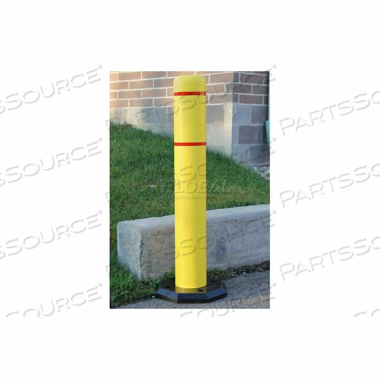 BOLLARDGARD ANYWHERE WITH 25 LB. RUBBER BASE, YELLOW/WHITE TAPE, 7" X 52" by Innoplast, Inc BOLLARDGARD ANYWHERE WITH 25 LB. RUBBER BASE, YELLOW/WHITE TAPE, 7" X 52" by Innoplast, Inc