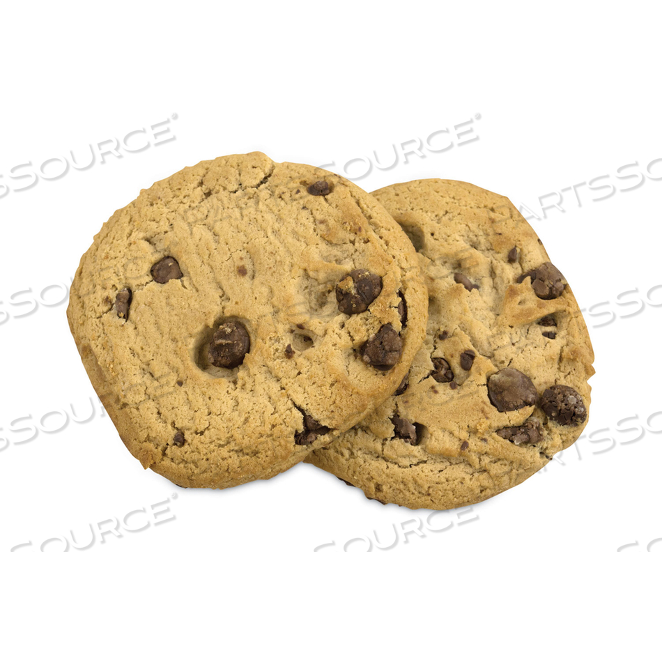 HOMESTYLE CHOCOLATE CHIP COOKIES, 2.5 OZ PACK, 2 COOKIES/PACK, 60 PACKS/CARTON 