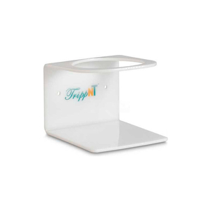 WHITE HDPE 500ML SMALL SINGLE HOLDER BOTTLE, 4-1/8"W X 4-1/8"D X 3-1/8"H by TrippNT, Inc