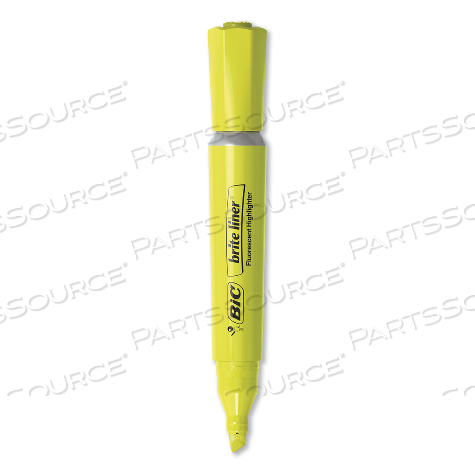 BRITE LINER TANK-STYLE HIGHLIGHTER VALUE PACK, YELLOW INK, CHISEL TIP, YELLOW/BLACK BARREL, 36/PACK 