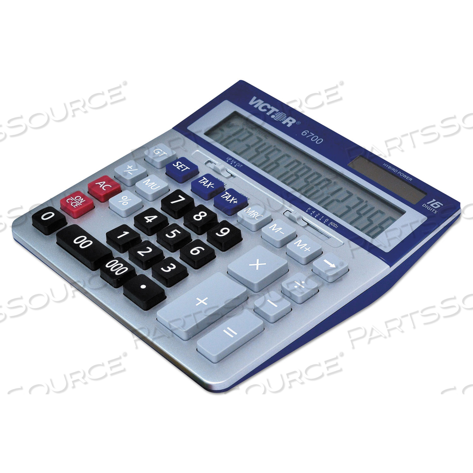 6700 LARGE DESKTOP CALCULATOR, 16-DIGIT LCD by Victor Technology, LLC