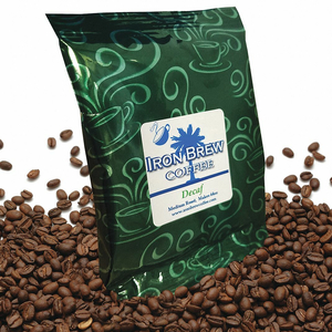 COFFEE ARABICA DECAFF GROUND PK50 by Iron Brew Coffee