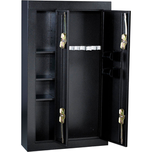 8-GUN DOUBLE DOOR STEEL SECURITY GUN SAFE - 32" X 10" X 57", BLACK by Homak Manufacturing