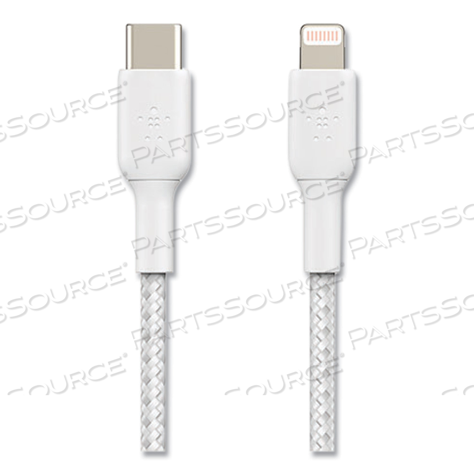 BOOST CHARGE, LIGHTNING CABLE, USB-C MALE TO LIGHTNING MALE, 3.3 FT, WHITE, USB POWER DELIVERY (18W), FOR APPLE IPAD/IPHONE/IPOD (LIGHTNING) by Belkin BOOST CHARGE, LIGHTNING CABLE, USB-C MALE TO LIGHTNING MALE, 3.3 FT, WHITE, USB POWER DELIVERY (18W), FOR APPLE IPAD/IPHONE/IPOD (LIGHTNING) by Belkin