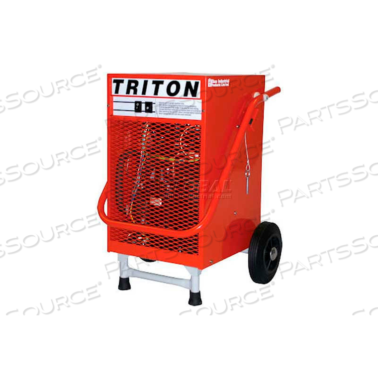 COMPACT PORTABLE DEHUMIDIFIER W/ FOLDING HANDLE AND PUMP, TRITON, 5 AMPS, 282 CFM, 52 PINTS by Ebac Industrial Products COMPACT PORTABLE DEHUMIDIFIER W/ FOLDING HANDLE AND PUMP, TRITON, 5 AMPS, 282 CFM, 52 PINTS by Ebac Industrial Products