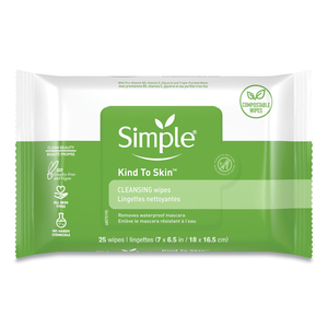 EYE AND SKIN CARE, FACIAL WIPES, 25/PACK, 6 PACKS/CARTON by Simple